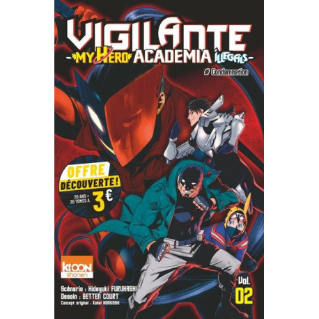 VIGILANTE - MY HERO ACADEMIA ILLEGALS T02 A 3 EUROS