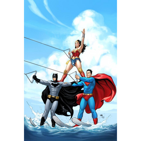 ACTION COMICS 1068 CVR D FRANK CHO SWIMSUIT CARD STOCK VAR