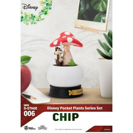 CHIP DISNEY STATUE MINI DIORAMA STAGE LOVE PLANTS SERIES 12 CM