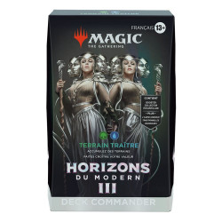 DECK COMMANDER TERRAIN TRAITRE MAGIC THE GATHERING HORIZONS DU MODERN 3 EN FRANCAIS