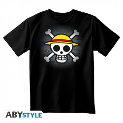 TSHIRT CLASSIC SKULL NOIR UNISEXE ONE PIECE TAILLE L