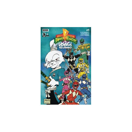 MIGHTY MORPHIN POWER RANGERS USAGI YOJIMBO 1 CVR B SAKAI