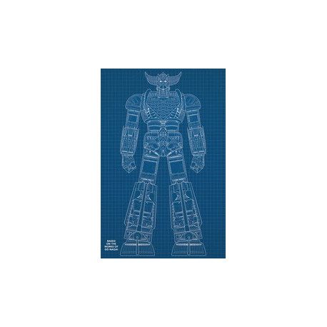 UFO ROBOT GRENDIZER 1 CVR E BLUEPRINT