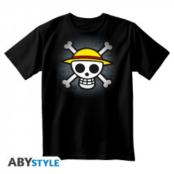 T SHIRT CLASSIC SKULL ONE PIECE NOIR UNISEXE XL