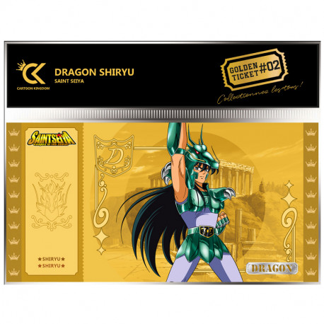 SHIRYU SAINT SEIYA CHEVALIER DU ZODIAQUE GOLDEN TICKET