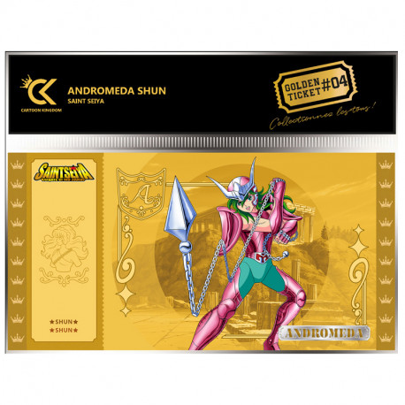 SHUN SAINT SEIYA CHEVALIER DU ZODIAQUE GOLDEN TICKET