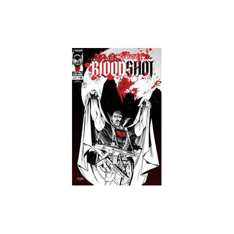 BLACK WHITE BLOODSHOT 2 CVR B ROCHA MONSTER