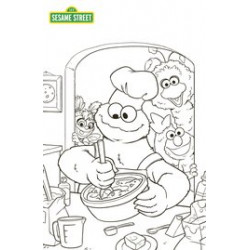 SESAME STREET 3 CVR C COLORING BOOK SKETCH