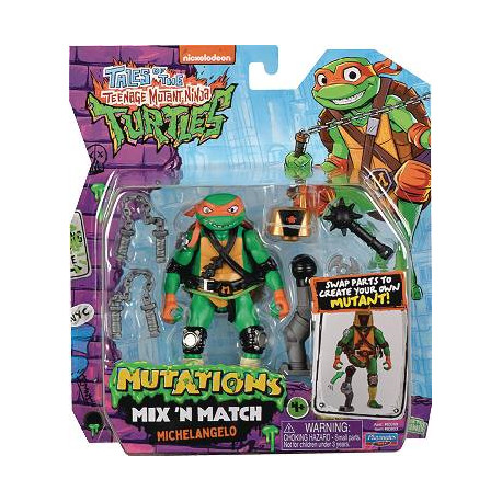 MICHELANGELO TALES OF TMNT MIX N MATCH ACTION FIGURE 10 CM