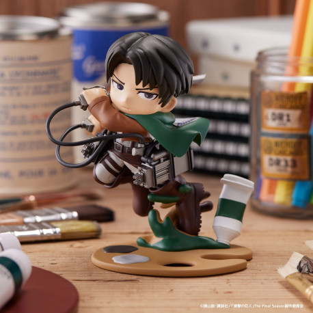 ATTACK ON TITAN STATUETTE PVC PALVERSE LEVI 11 CM