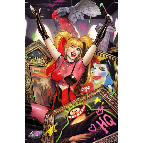 HARLEY QUINN 45 CVR B DAVID NAKAYAMA CARD STOCK VAR