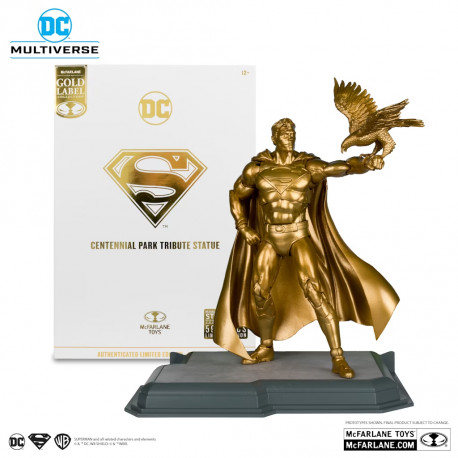 SUPERMAN WITH EAGLE GOLD LABEL DC MULTIVERSE ACTION FIGURE 18 CM