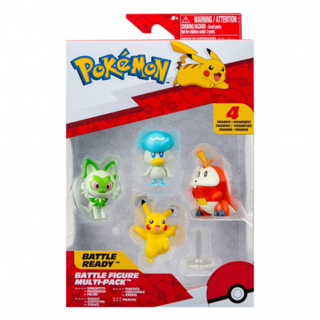 POKEMON GEN IX PACK 4 FIGURINES BATTLE FIGURE SET