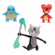 POKEMON PACK 3 FIGURINES BATTLE FIGURE SET MAGBY CARAPUCE ALOLA OSSATUEUR 5 CM