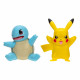 POKEMON PACK 2 FIGURINES BATTLE FIGURE FIRST PARTNER SET CARAPUCE PIKACHU