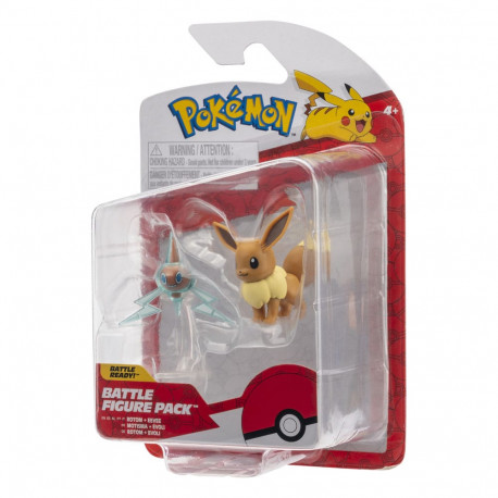 POKEMON PACK 2 FIGURINES BATTLE FIGURE SET EVOLI MOTISMA 5 CM