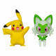 POKEMON GEN IX PACK 2 FIGURINES BATTLE FIGURE PACK PIKACHU ET POUSSACHA 5 CM