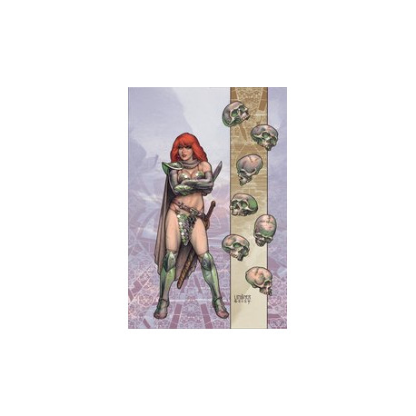 RED SONJA DEATH AND THE DEVIL 4 CVR E LINSNER METAL PREMIUM