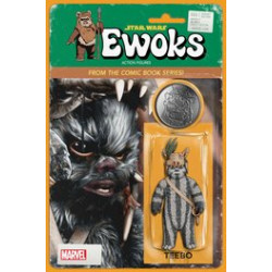 STAR WARS EWOKS 3 JTC ACTION FIGURE VAR