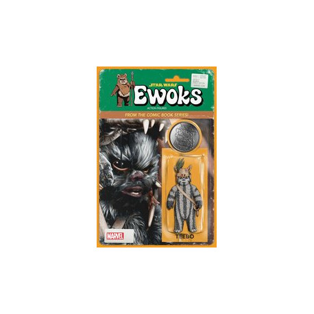 STAR WARS EWOKS 3 JTC ACTION FIGURE VAR