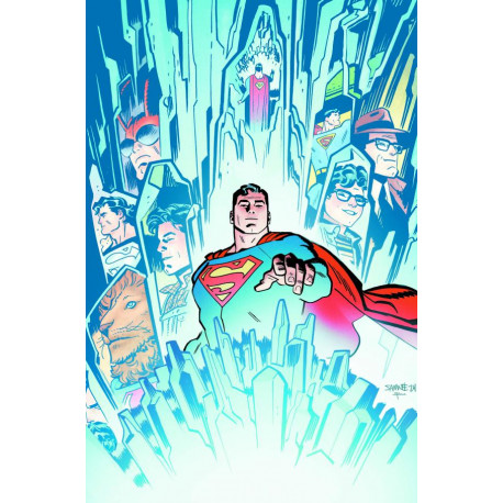 SUPERMAN 21 CVR D CHRIS SAMNEE CARD STOCK VAR