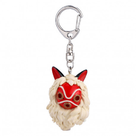 PORTE CLES MASQUE DE SAN ET KODAMA PRINCESSE MONONOKE