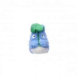 PELUCHE NAKAYOSHI TOTORO BLEU AVEC FEUILLE