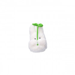 PELUCHE NAKAYOSHI TOTORO BLANC AVEC FEUILLE