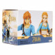 PRINCESSE ZELDA ET LINK THE LEGEND OF ZELDA PACK 2 FIGURINES 10 CM