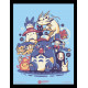 CADRE ILUSTRATA GHIBLI TOTORO CREATURES SPIRITS ANS FRIENDS COLLECTOR PRINT