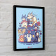 CADRE ILUSTRATA GHIBLI TOTORO CREATURES SPIRITS ANS FRIENDS COLLECTOR PRINT