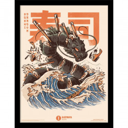 CADRE ILUSTRATA SUSHI DRAGON 30 X 40 CM COLLECTOR PRINT