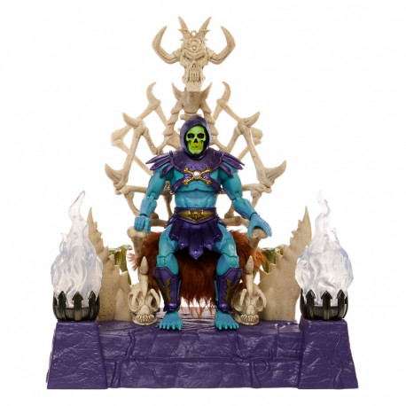 MASTERS OF THE UNIVERSE NEW ETERNIA MASTERVERSE FIGURINE SKELETOR ON THRONE 18 CM