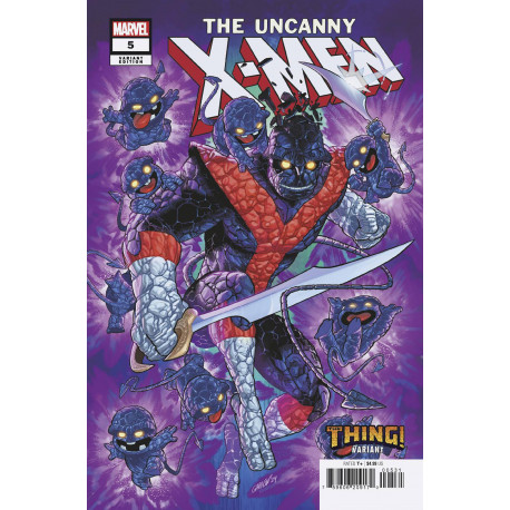 UNCANNY X-MEN 5 JAVIER GARRON THE THING VAR