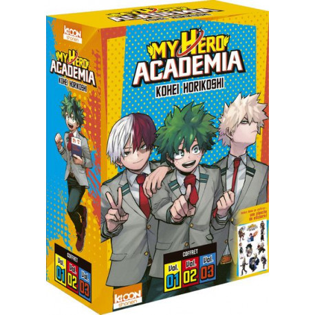 COFFRET MY HERO ACADEMIA VOL. 1 A 3