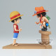 ACE ET LUFFY ONE PIECE WCF LOG STORIES FIGURINE 9 CM