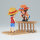 ACE ET LUFFY ONE PIECE WCF LOG STORIES FIGURINE 9 CM