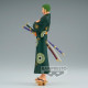 ZORO WANOKUNI ONE PIECE THE GRANDLINE SERIES FIGURINE YUKATA VERSION MESURE 17 CM