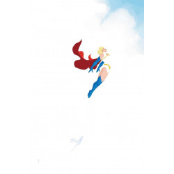 POWER GIRL 17 CVR B DAVID BALDEON CARD STOCK VAR