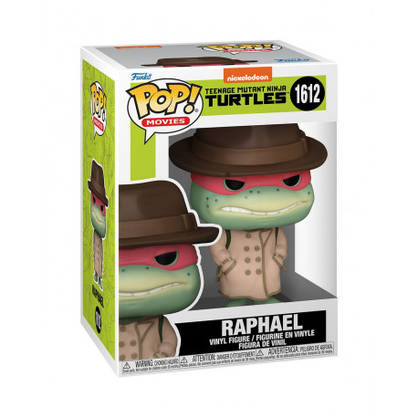 RAPHAEL WITH COAT AND HAT TORTUES NINJA POP MOVIES VINYL FIGURINE 9 CM