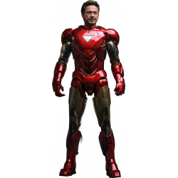 IRON MAN MARK VI VI LES AVENGERS FIGURINE MOVIE MASTERPIECE DIECAST 32 CM