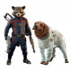 ROCKET ET COSMO LES GARDIENS DE LA GALAXIE VOL 3 FIGURINES MOVIE MASTERPIECE 16 CM