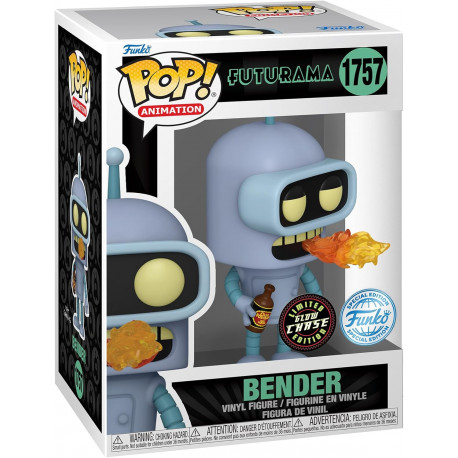 BENDER CHASE VERSION FUTURAMA POP TV VINYL FIGURINE 9 CM