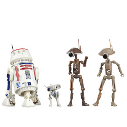 PACK 4 FIGURINES R5-D4 BD-72 ET PIT DROIDS STAR WARS THE MANDALORIAN BLACK SERIES 10 CM