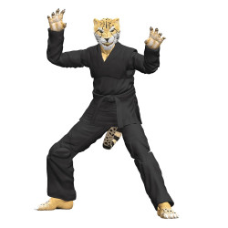 THE CHEETAH BLACK ZOO JITSU CHICO GI ACTION FIGURE 15 CM