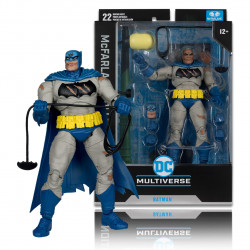 BATMAN BATTLE DAMAGED BLUE DNR FIGURINE 15 CM