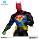 BATMAN SUPERMAN PLATINUM EDITION DC MULTIVERSE FIGURINE 18 CM