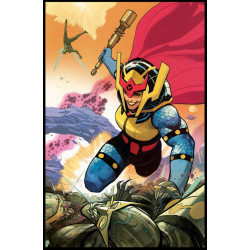 NEW GODS 3 OF 12 CVR B MIKE HUDDLESTON CARD STOCK VAR