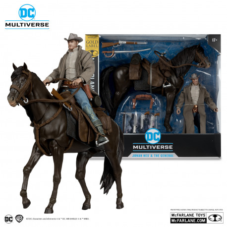 JONAH HEX WITH THE GENERAL 2-PACK DC MCFARLANE COLLECTOR ED ACTION FIGURES 15 CM