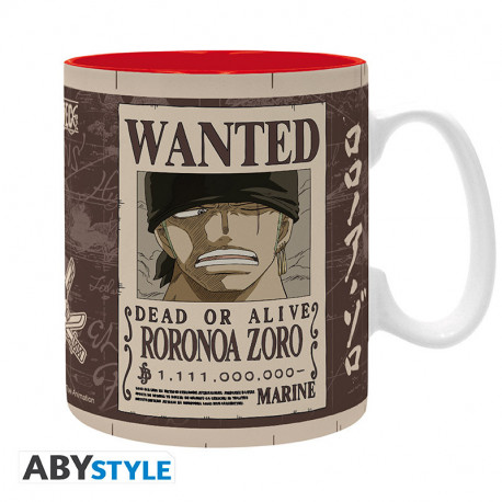 ONE PIECE MUG 460 ML ZORO WANTED